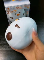Hachimi bonhomme de neige Omelette Mochi Squishy jouet lente augmentation soulagement du Stress sensoriel Fidget jouet Kawaii chignon en vrac boîte de présentation en gros