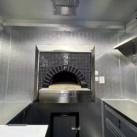 Camion de restauration avec four à pizza, remorque alimentaire mobile avec cuisine complète, chariot à hot-dogs, camion de restauration, remorque à pizza