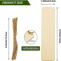 Signets vierges en bois Offre Spéciale bricolage artisanat en bois signet étiquettes suspendues en bois inachevé forme Rectangle pour le bricolage de noël