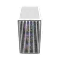 Airflow GAME Mid Tower Gaming PC Chassis Mini Micro-ATX Gamer Case with Side Panel Window and Water Cooling Support