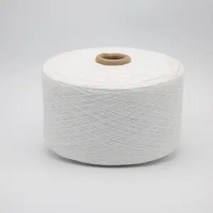 Recycled Material Cotton Yarn Dyed Raw White Or Bleach White Cotton And Polyester Blended Yarn