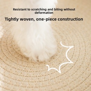 <span class=keywords><strong>Lit</strong></span> pour animaux <span class=keywords><strong>de</strong></span> compagnie en coton à thème ours, mignon et confortable, pour chiens et chats <span class=keywords><strong>de</strong></span> petite et moyenne taille, design rond respirant et rafraîchissant pour toutes les saisons - Product Image 5