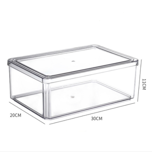 Sealed Food Storage Containers Rectangle Classification Fridge Organizer Bins With Lid