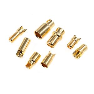 Conectores de Punta de Banana Chapados en Oro de Cobre Puro al por Mayor para Motores de Aeromodelismo, Tamaños 2mm, 3.5mm, 4mm, 5.5mm, 8mm - Product Image 2