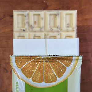 OEM <strong>White</strong> Compound <strong>Chocolate</strong> Bar - Rich <strong>Orange</strong> Flavor with Real Fruit Pulp, Snack <strong>Chocolates</strong> Wholesale for Retail Chain - Product Image 5