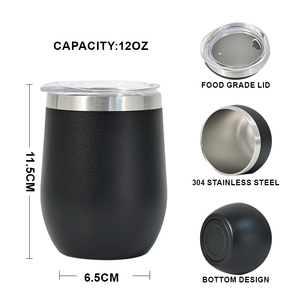 Gobelet isotherme en acier inoxydable à double paroi de 12 oz, tasse colorée avec logo personnalisé pour le <span class=keywords><strong>camping</strong></span> - Product Image 5