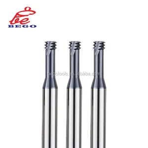BEGO Customize ISO Metric Three-teeth CNC Solid Carbide Thread End Mill For Threading