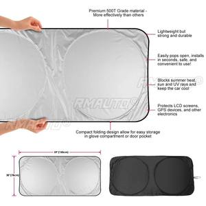 แผ่นบังแดดกระจกรถยนต์แบบสากลสำหรับ Tesla/Honda/Opel/Volvo/Seat/Alfa/BMW/Audi/Benz - Product Image 2