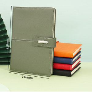 Bán buôn tùy chỉnh A5 PU da máy tính xách tay 6 Vòng chất kết dính bìa cứng Organizer chủ đề may ràng buộc của giáo viên để làm kế hoạch Tạp Chí - Product Image 6