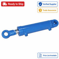 Vérin hydraulique à double effet soudé robuste, chromé dur, pour excavatrice, chargeuse, vérin de levage haute pression, ISO9001