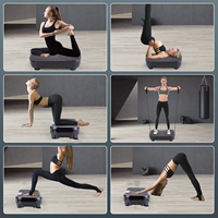 Plateforme vibrante électrique pour exercices corporels, en matériau ABS, pour la réduction de la graisse abdominale, équipement de fitness vertical