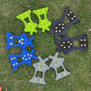 Crampons antidérapants portables en TPU pour chaussures et bottes / Crampons à 10 pointes / Chaussures étanches extensibles toutes saisons - Product Image 6