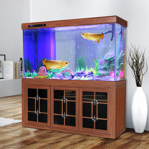 Groothandel Laag Ijzer Ultra Helder Glas <span class=keywords><strong>Aquarium</strong></span> Tank Met Bodem <span class=keywords><strong>Sump</strong></span> Filter & Aluminium Standaard Kast - Product Image 2