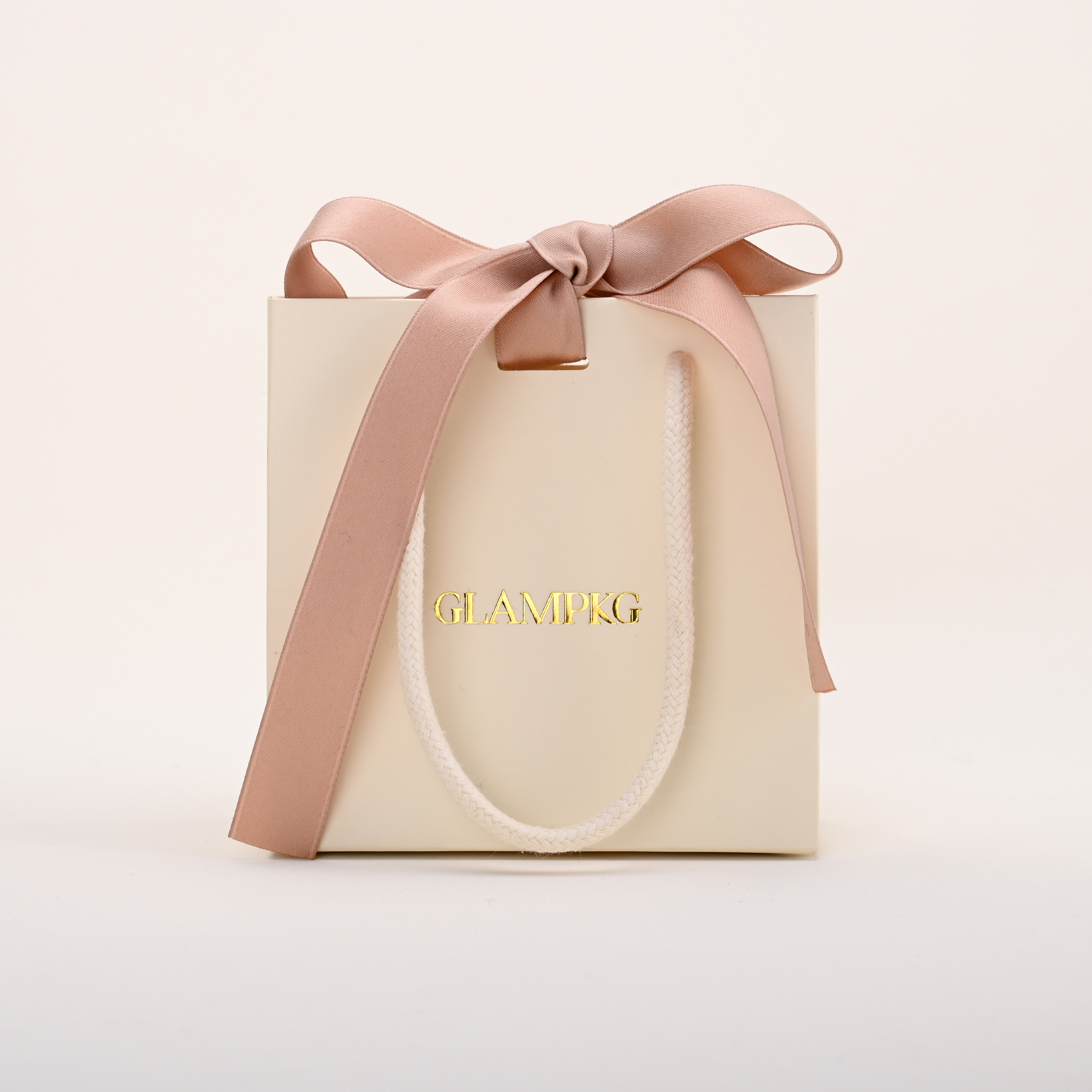 White bag +rose pink handle