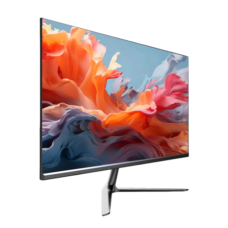 Monitor gaming 21.5 24 inci, layar LED 75 165hz, definisi tinggi 1080P IPS datar tanpa bingkai dengan vesa penggunaan rumah kantor