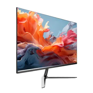 Monitor gaming 21.5 24 inci, layar LED 75 165hz, definisi tinggi 1080P IPS datar tanpa bingkai dengan vesa penggunaan rumah kantor