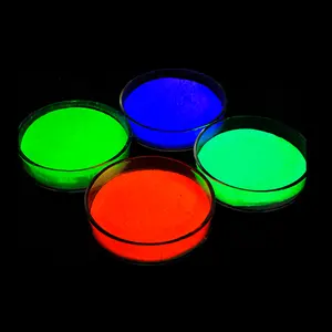 Vert jaune bleu rouge PE UV 365nm pigments invisible sécurité Uv poudre de pigment fluorescent