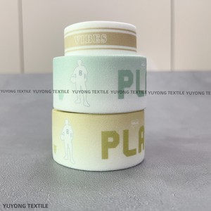 <span class=keywords><strong>YUYONG</strong></span> Design impression personnalisée sangle élastique en peluche lisse écologique pour coudre des vêtements sous-vêtements ceinture - Product Image 6