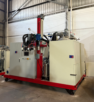 Machine de moulage de polyuréthane à 4 composants certifiée CE, à commande PLC, haute précision, vente chaude en Chine, fournie directement par l'usine