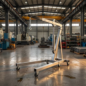 Folding Hydraulic <strong>Engine</strong> Hoist Shop Crane With 3 Positions Boom For Auto Repair - Product Image 2