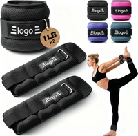 Poids réglables pour chevilles et poignets Pilates – Poids de fitness portables pour la marche, le yoga, la barre et l'entraînement à domicile