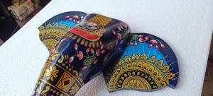 Cabezas de Elefantes Acrílicas Pintadas a Mano, Ecológicas y Hechas a Medida para Decoración del Hogar y Venta al por Mayor - Product Image 3