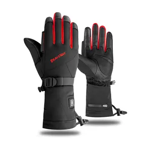 Premium Fashion Sport Skiën Polyester Oplaadbare Batterij Verwarmde Handschoenen Sport Skihandschoenen