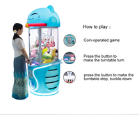 Nouvelle arrivée Machine de jeux à pièces mignon chat pince autocollant carte collation cadeau pince haut revenu gagner prix Option