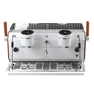 เครื่องชงกาแฟเอสเพรสโซเชิงพาณิชย์ เครื่องทำคาปูชิโน่ เครื่องชงกาแฟแบบสองหัวชง พร้อมปั๊มนำเข้า - Product Image 2