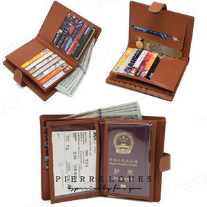 Rfid Anti-Theft Passport <b>Holder</b> Multi-Functional Card Wallet 5 Inch Unisex Solid Color <b>Travel</b> <b>Document</b> Case - Product Image 2