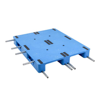 Palette Euro en HDPE robuste à 3 roulettes, 1200 x 1000 mm, pour entrepôt, 4 directions, charge statique 4-6 tonnes, certifiée CE