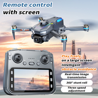 Drone RC FPV AE19 pour adultes, pliable, idéal pour débutants, moteur brushless, lumières LED, rotation 360°, fonction Follow Me, double caméra, évitement d'obstacles