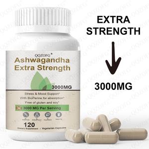 LDJ OEM vendita calda-Aswagandha estratto forza Casules 120 Caps Aswagandha erbe di pepe nero estratto per adulti Boost immunità - Product Image 3