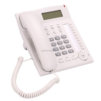 Téléphone fixe filaire de bureau/hôtel Sachikoo SN-0056 avec identification de l'appelant, mémoire à une touche, mains libres et connexion LAN