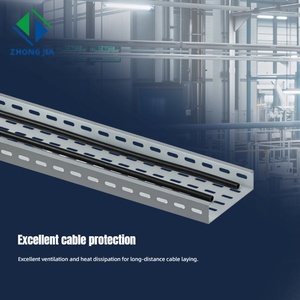Cannelle porte-câbles industrielle en <span class=keywords><strong>acier</strong></span> perforé avec conception de dissipation thermique pour systèmes électriques de construction et centrales électriques - Product Image 1