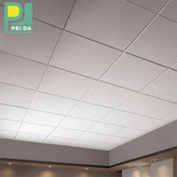 Carreau de plafond blanc de fibre minérale acoustique imperméable de paiement de L/C avec l'insonorisation