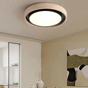 <b>Ceiling</b> <b>Light</b> Round LED Travertine Style For Bedroom Children's Room - Product Image 3