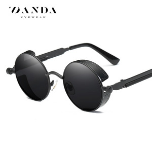 Danda Round Sunglasses Full Rim <b>Mirror</b> Lenses UV400 Unisex Retro Style 0914 - Product Image 1