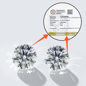 Diamant certifié Starsgem IGI Card 1ct Taille D <span class=keywords><strong>E</strong></span> F Couleur VS VVS Excellente qualité Diamant cultivé CVD HPHT à taille brillante idéale - Product Image 2