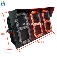 Papan Tampilan Lampu Sinyal Hitung Mundur LED Dua Warna Lane, Timer Lalu Lintas Bertenaga AC, Berkedip, PC, 50.000 Jam Penggunaan Terus Menerus
