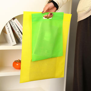 أكياس بقالة غير منسوجة وصديقةة للتخصيص مع مقابض قطع يموت بالجملة للترقيات التجارية - Product Image 2