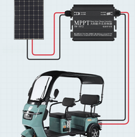 Contrôleur de charge solaire MPPT 600W 16A/22A/33A, convertisseur élévateur de tension 12-50V vers 48V/60V/72V avec protection IP66 pour système solaire