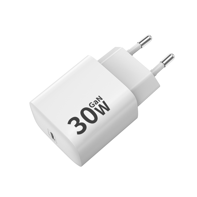 30W GAN PPS Fast Charger Adapter UAB Single C Mini USB C PD QC Wall Charger for Mobile Phone Tablet