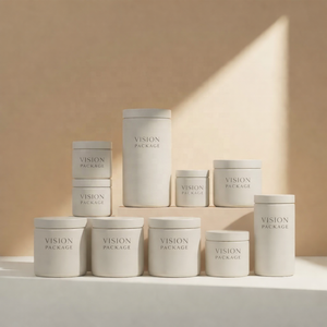 Maßgefertigte 300ml 500ml 600ml 1100ml Luxus Leere Große Kosmetikbehälter Kunststoffdosen-Set für Körperbutter Creme Haarmaske - Product Image 5