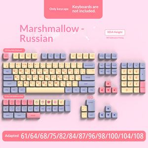 Teclas XDA de Alto Perfil Candy Sugar de 136 Teclas, Japonés, Coreano, Alemán, Francés, Español, Portugués Brasileño - Product Image 5