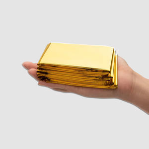 Couverture thermique d'urgence en Mylar or et argent, feuille d'aluminium réfléchissante, équipement de survie pour les activités de plein air - Product Image 6