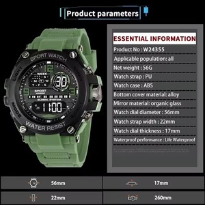 Orologio Sportivo da Uomo, Orologio Digitale LED per Esterni, Impermeabile, Orologio Elettronico Sportivo, Orologio Militare per Uomo, Ragazzi e Bambini - Product Image 6