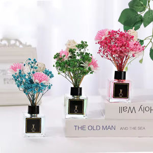 Diffuseur de parfum d'ambiance aux fleurs séchées 50ml, huile essentielle, diffuseur à roseaux romantique - Product Image 3