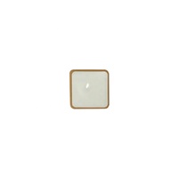 Antenne de module de positionnement en céramique passive à soudure interne BDS GPS 1575R-A, 25*25*2/4mm, 1575.42MHz, 5dBi, double points d'alimentation
