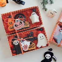 Faveurs de fête d'Halloween, bougies aromatiques réalistes en forme de fantôme effrayant et de citrouille, souvenirs, cadeaux, ensemble de bougies parfumées en cire de soja